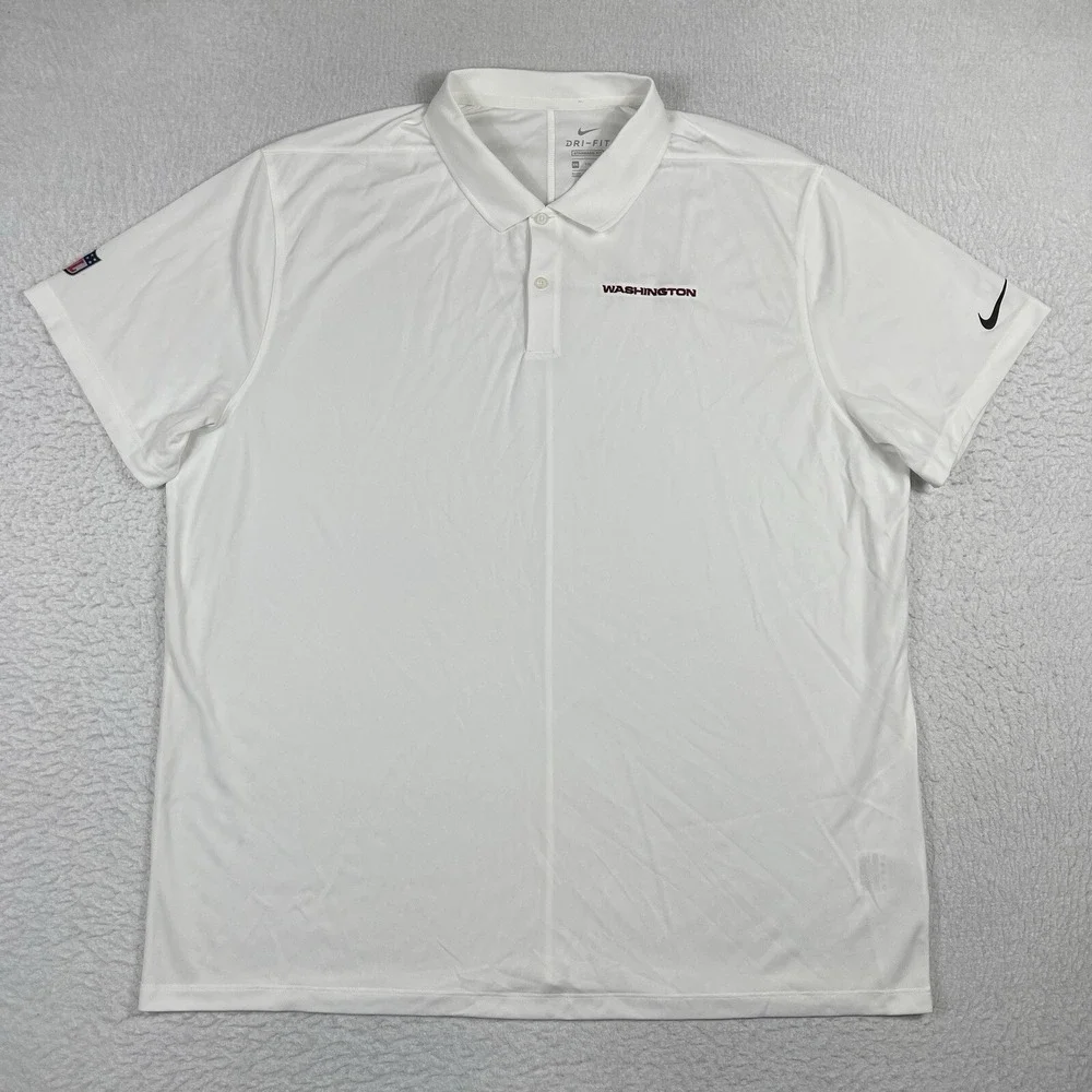 Washington Commanders Polo Shirt Mens XXL NFC East Nike NFL Football Workwear